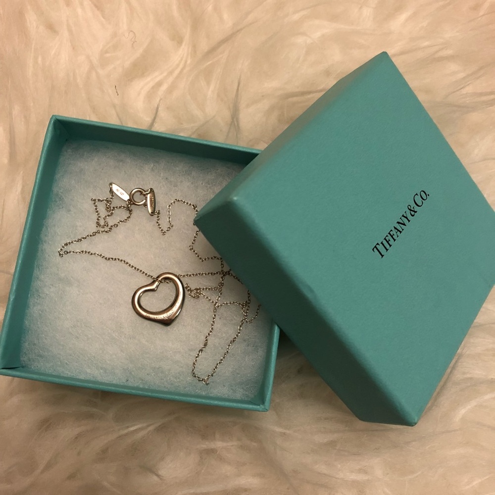 Tiffany Open Heart Pendant
